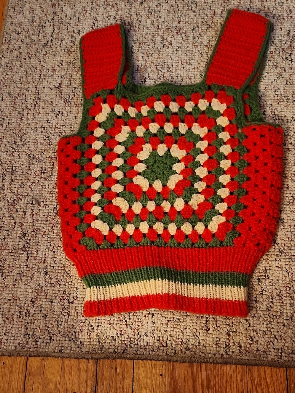 Croched Vest Handmade, Has Stretch